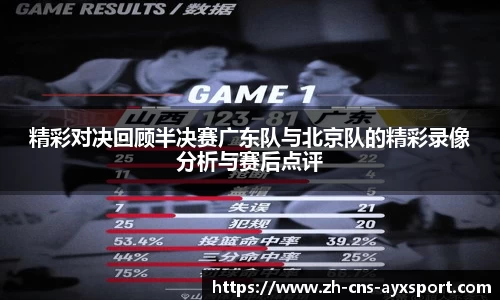 精彩对决回顾半决赛广东队与北京队的精彩录像分析与赛后点评