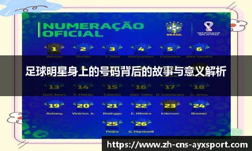 足球明星身上的号码背后的故事与意义解析